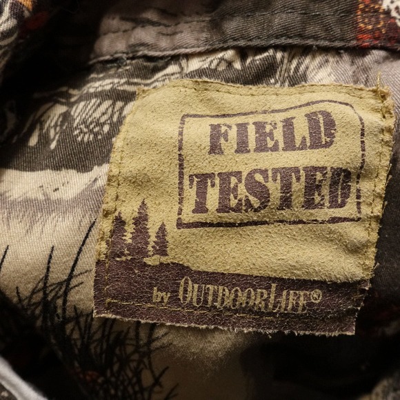FIELD TESTED BY OUTDOOR LIFE NATURE HUNTING WILDERNESS BUTTON UP SHIRT MENS M - Picture 6 of 7